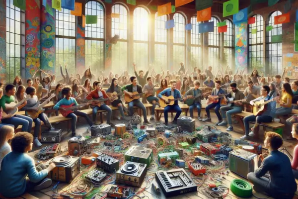 Arte que Conecta: como projetos colaborativos transformam lixo eletrônico em música